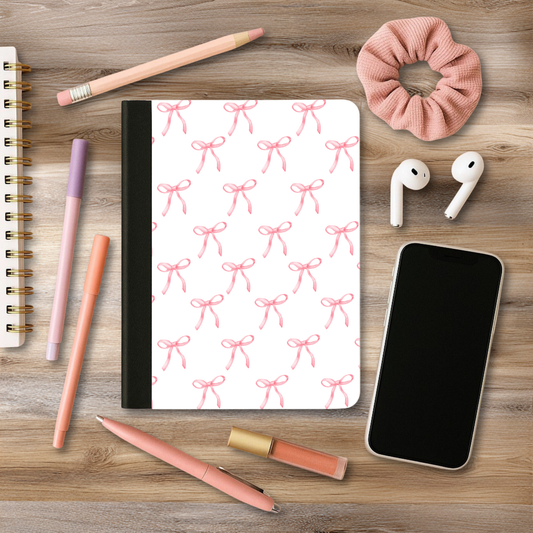 Pink Bows - A5 Reusable Notebook - PRE ORDER