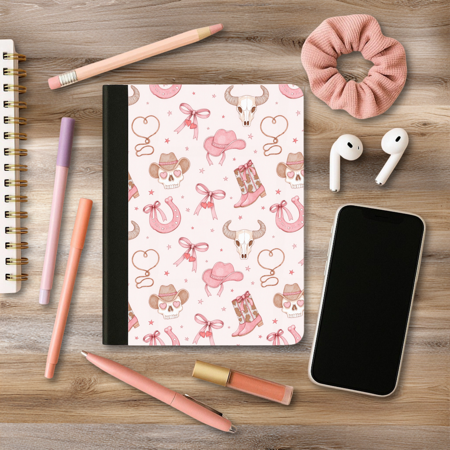 Boots and Skulls- A5 Reusable Notebook - PRE ORDER